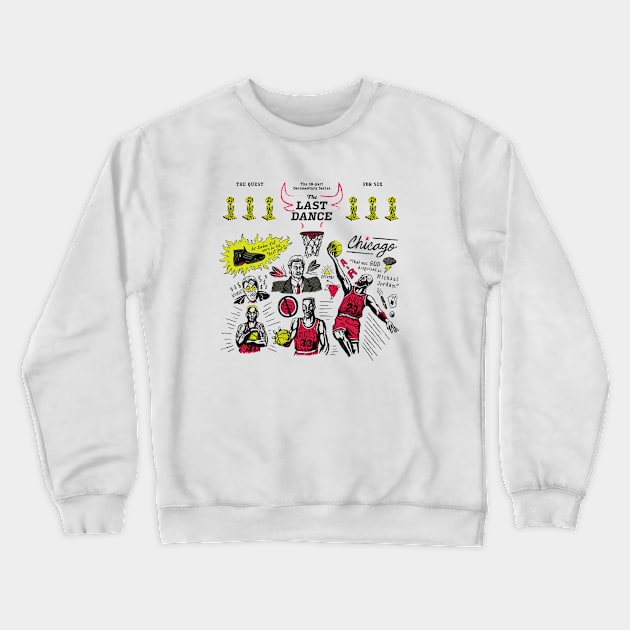 The Last Dance Chicago Bulls Crewneck Sweatshirt by BurchCreativeDesign